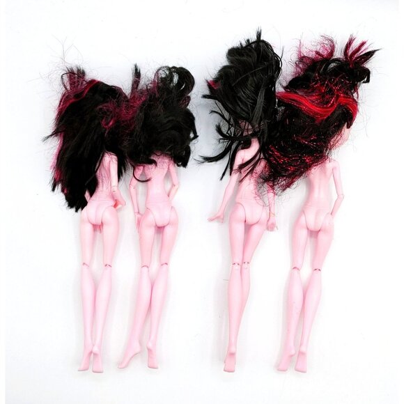 Monster High Draculaura Dolls Nude As Is Mixed Lot of 4 Dolls - Picture 2 of 8